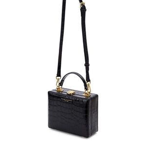 Sold out Brandon Blackwood croc black handbag